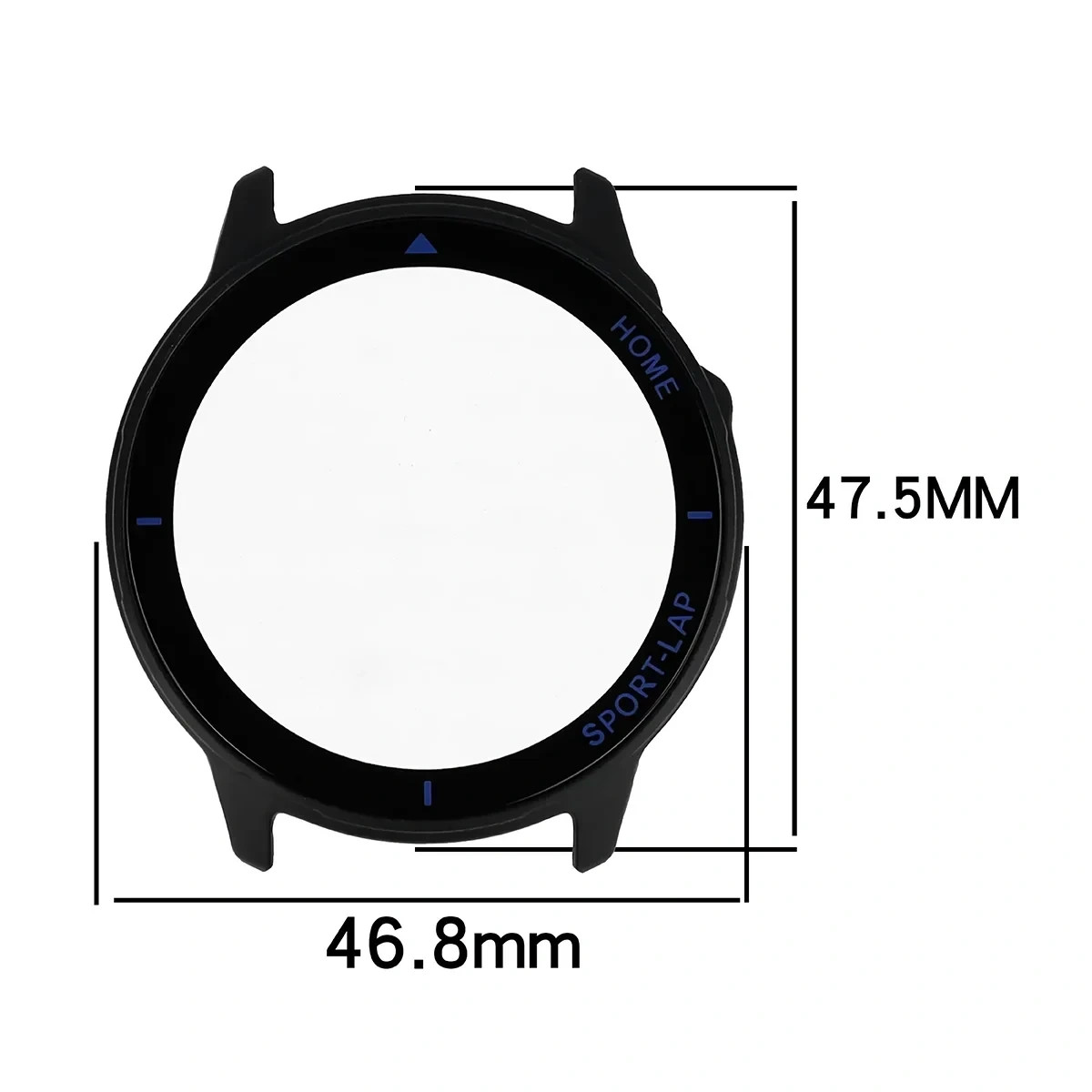 Kryt Bizon Case Watch Adamo Huawei Watch GT Runner 2, matte black-blue
