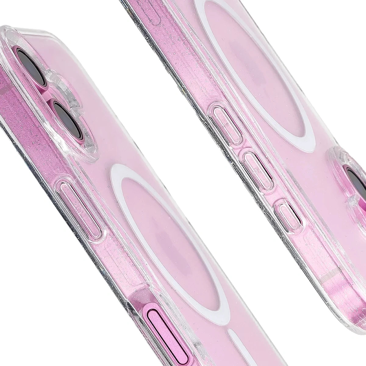 Kryt Bizon Case SparklO Magnetic Apple iPhone 16, transparent with glitter