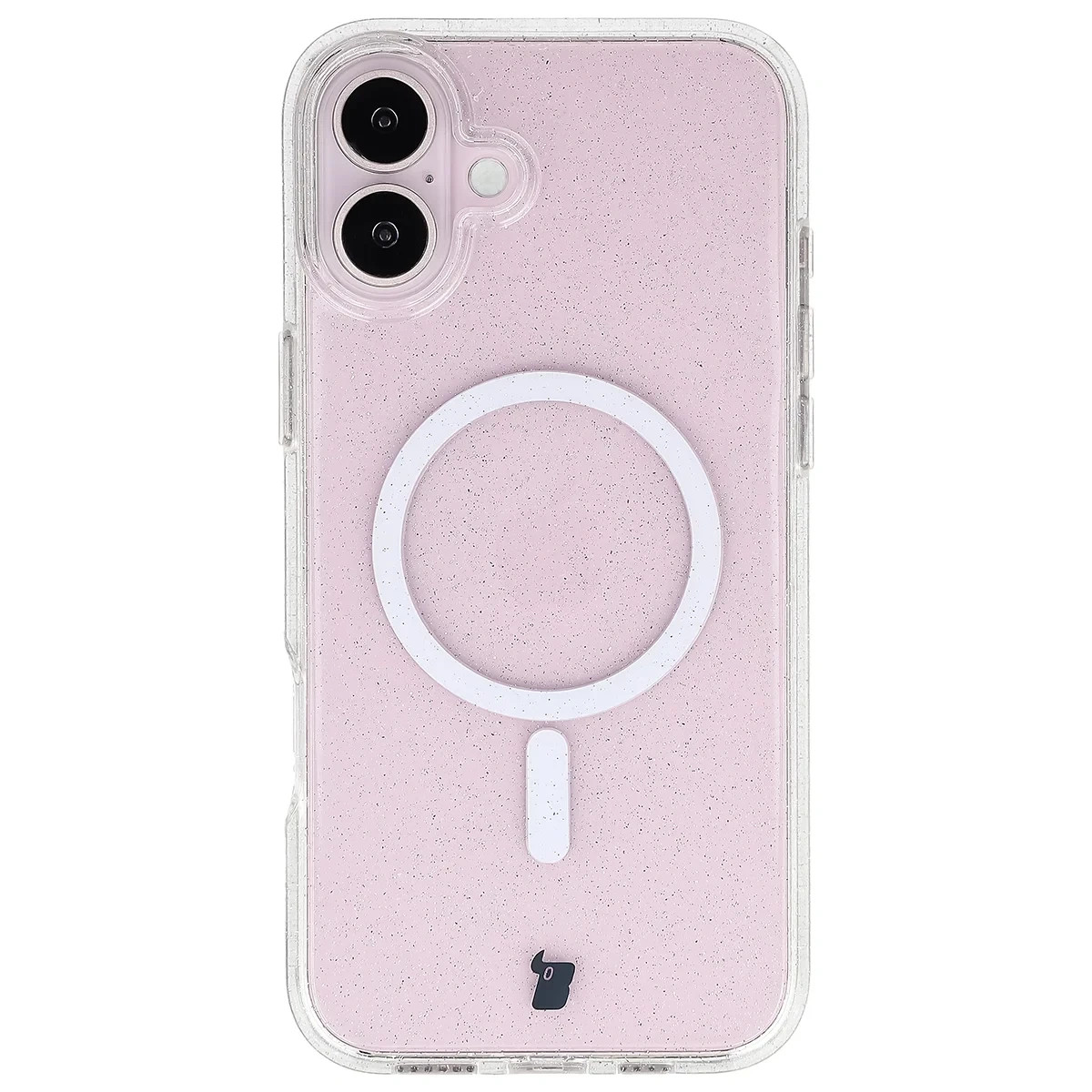 Kryt Bizon Case SparklO Magnetic Apple iPhone 16 Plus, transparent with glitter