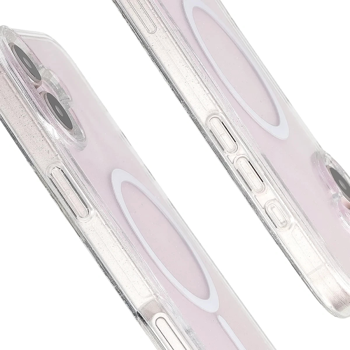 Kryt Bizon Case SparklO Magnetic Apple iPhone 16 Plus, transparent with glitter