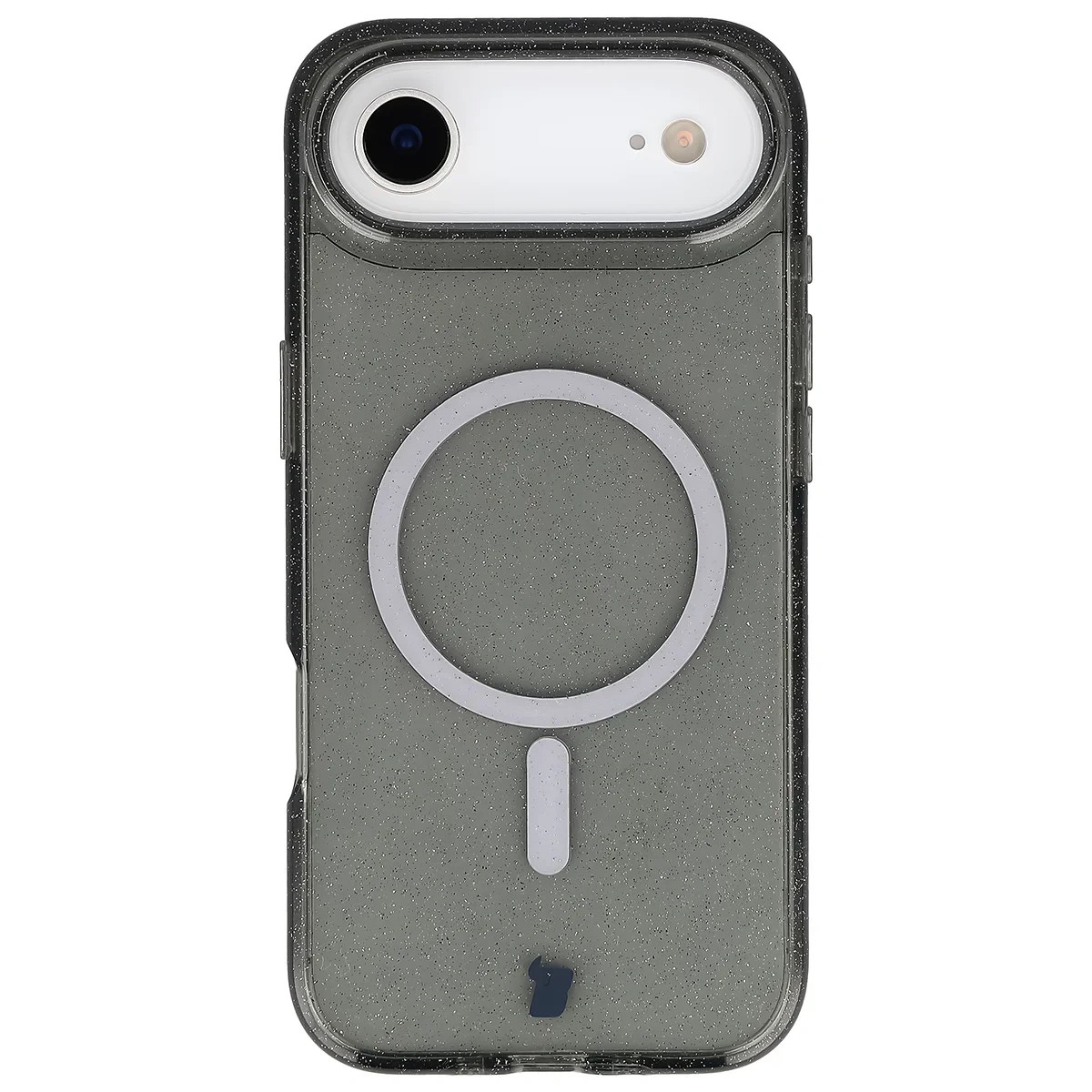 Kryt Bizon Case SparklO Magnetic Apple iPhone Air, transparent-black with glitter
