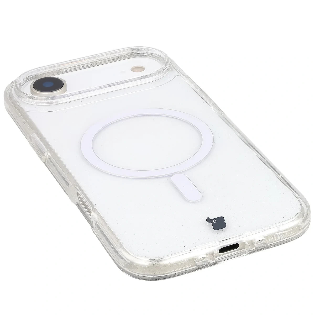 Kryt Bizon Case SparklO Magnetic Apple iPhone Air, transparent with glitter