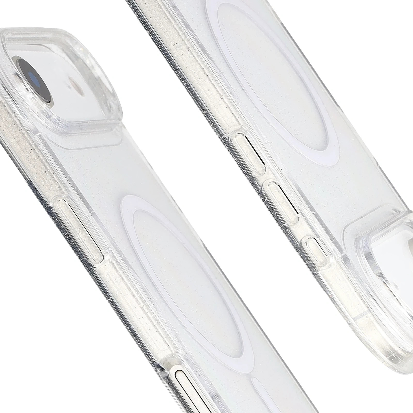 Kryt Bizon Case SparklO Magnetic Apple iPhone Air, transparent with glitter