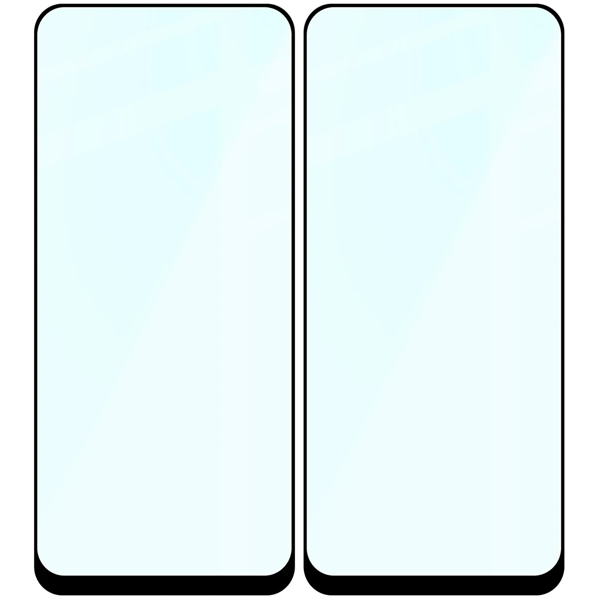 Ochranné sklo Bizon Glass Edge Duo Xiaomi Redmi A7 Pro 4G, black frame [2 PACK]