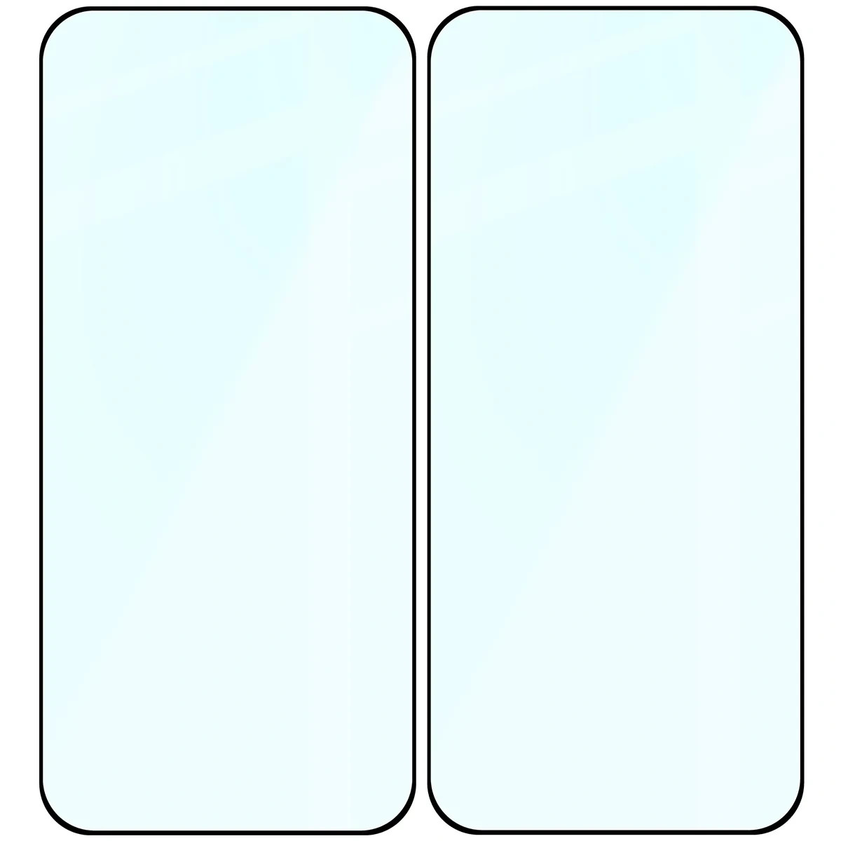 Ochranné sklo Bizon Glass Edge Duo Vivo V70 5G, black frame [2 PACK]