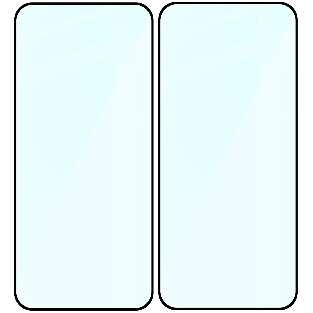 Ochranné sklo Bizon Glass Edge Duo Vivo V70 FE 5G, black frame [2 PACK]