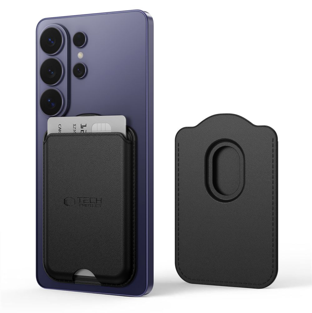 Kryt Tech-Protect CH02 MagWallet Magsafe Universal Magnetic Card Holder Black