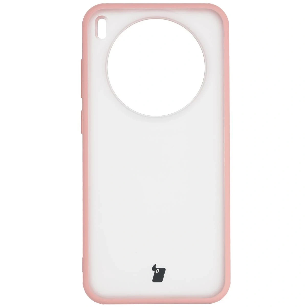 Kryt Bizon Angelo Pack Vivo X300, semi-transparent with a light pink frame