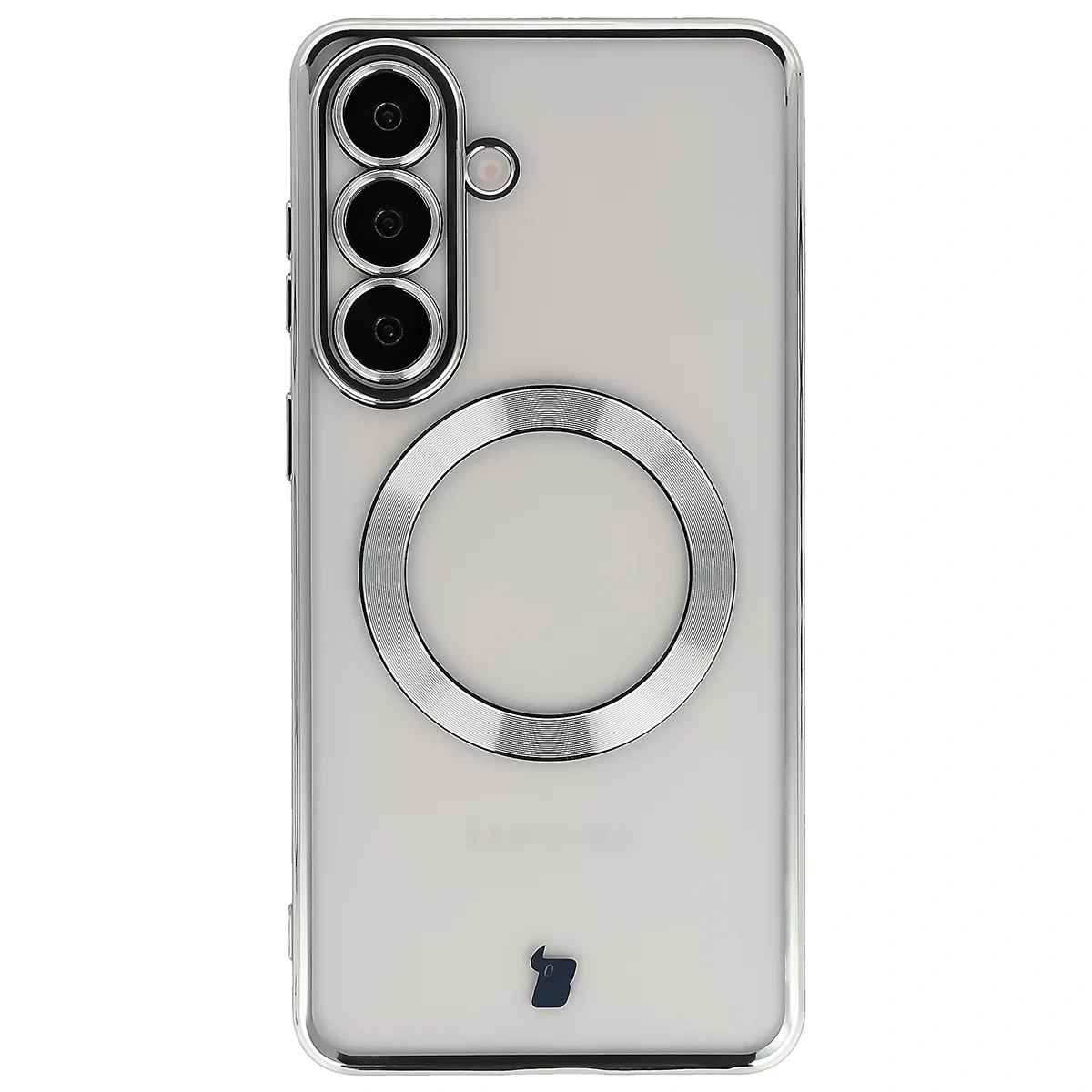 Kryt Bizon Case GuardO Magnetic Samsung Galaxy S26 Plus, transparent-silver