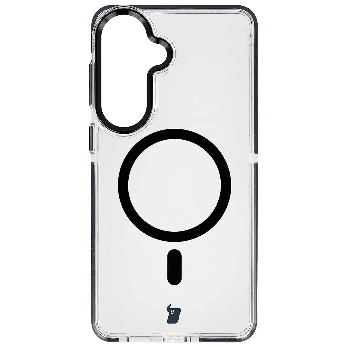 Kryt Bizon Case Marco Magnetic Samsung Galaxy S26 Plus, transparent with a black frame