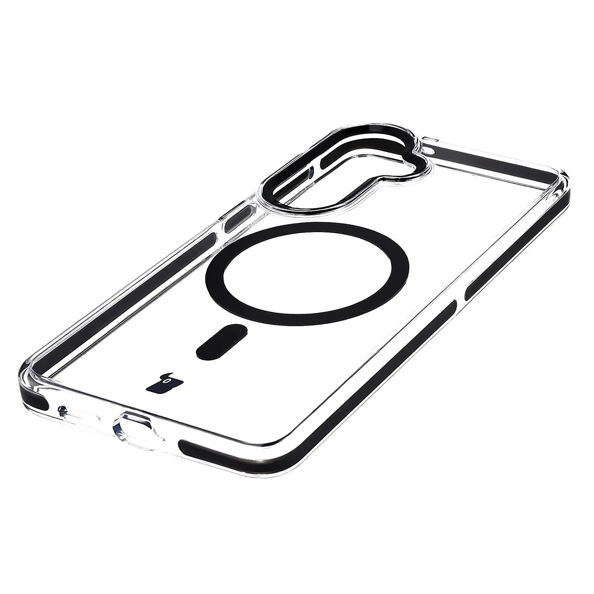 Kryt Bizon Case Marco Magnetic Samsung Galaxy S26 Plus, transparent with a black frame