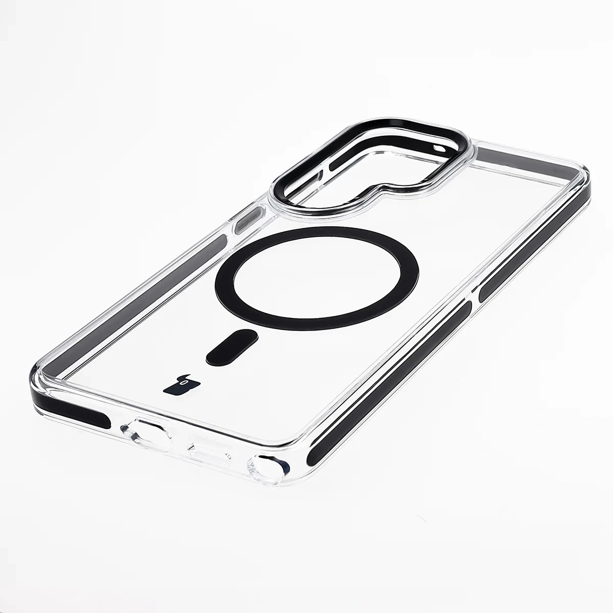 Kryt Bizon Case Marco Magnetic Samsung Galaxy S26 Ultra, transparent with a black frame