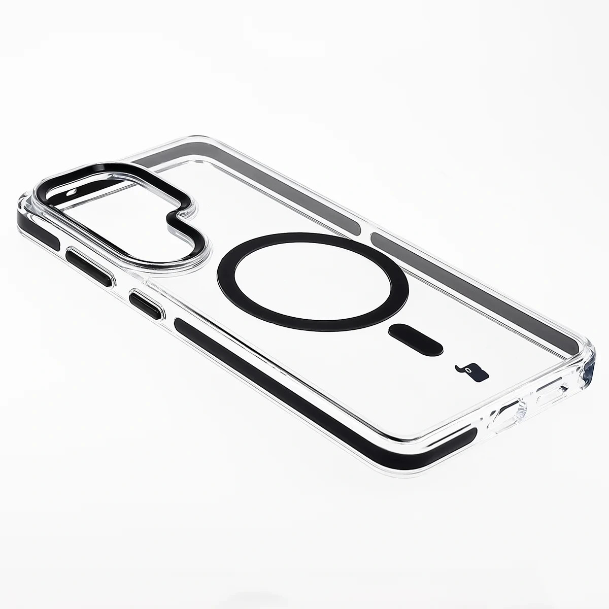 Kryt Bizon Case Marco Magnetic Samsung Galaxy S26 Ultra, transparent with a black frame