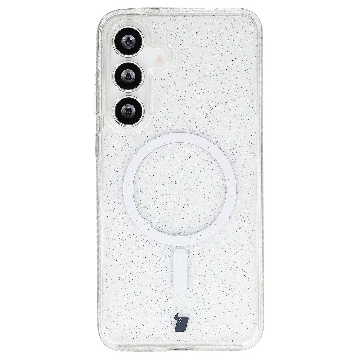 Kryt Bizon Case SparklO Magnetic Samsung Galaxy S25 FE, transparent with glitter