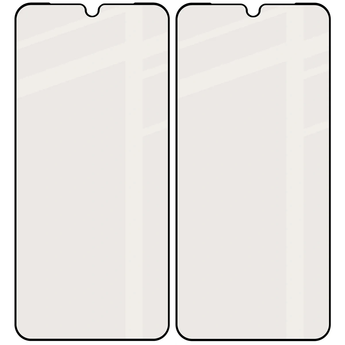 Ochranné sklo Bizon Glass Matte Duo Samsung Galaxy A17 5G, black frame [2 PACK]