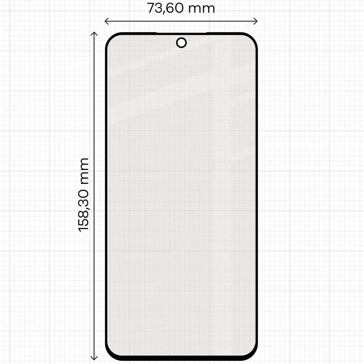 Ochranné sklo Bizon Glass Matte Duo Samsung Galaxy A56 5G, black frame [2 PACK]