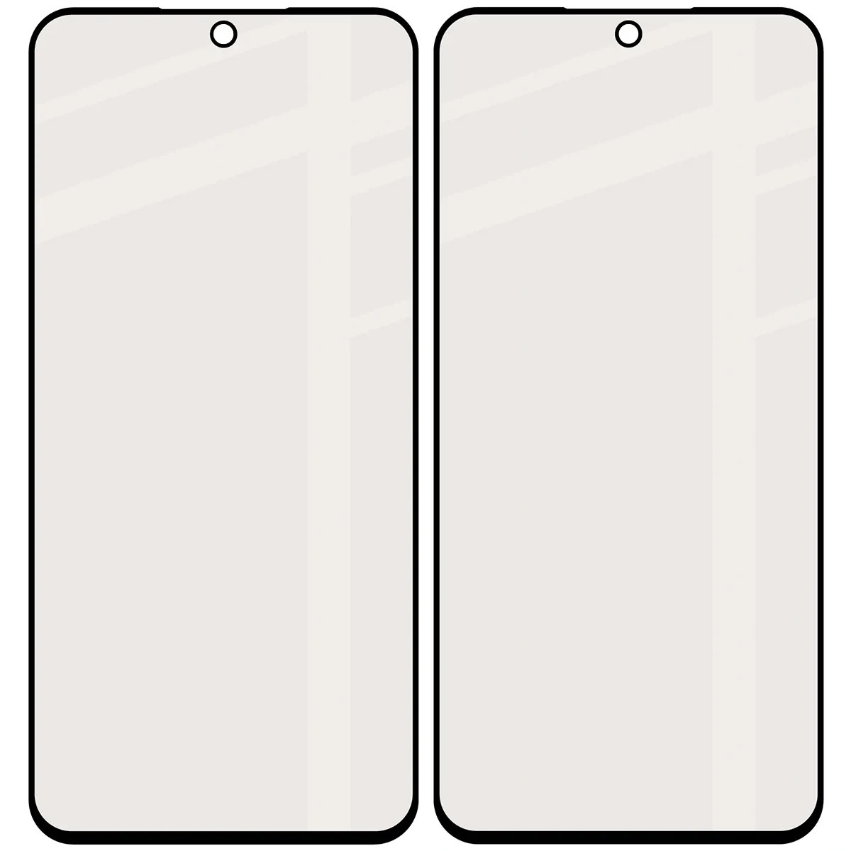 Ochranné sklo Bizon Glass Matte Duo Samsung Galaxy A56 5G, black frame [2 PACK]
