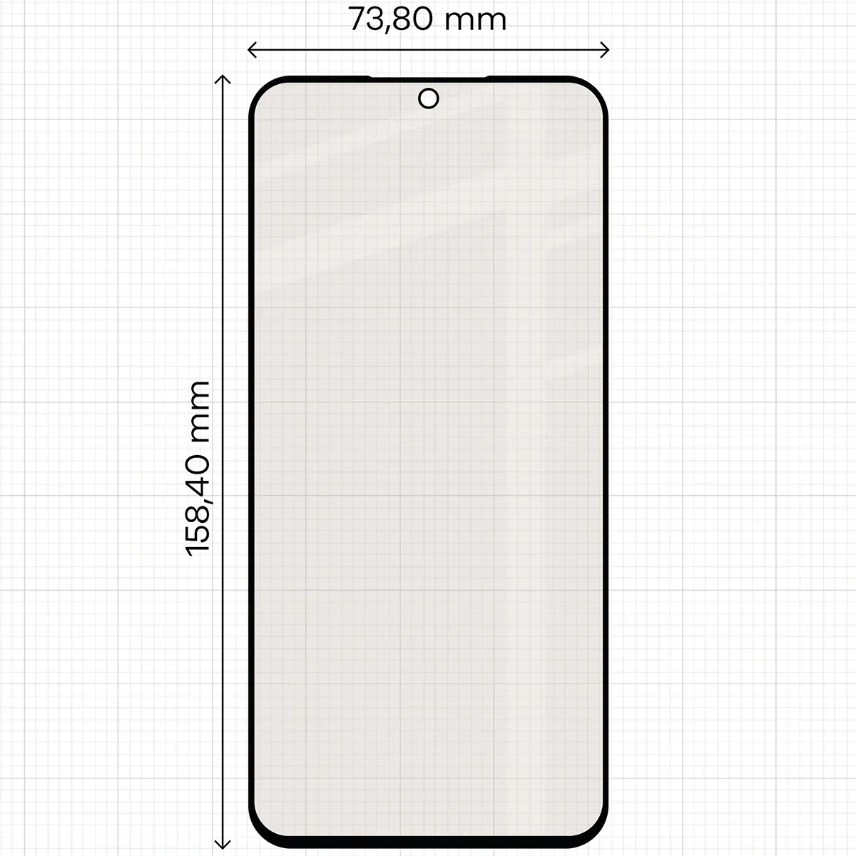 Ochranné sklo Bizon Glass Matte Duo Samsung Galaxy A57 5G, black frame [2 PACK]