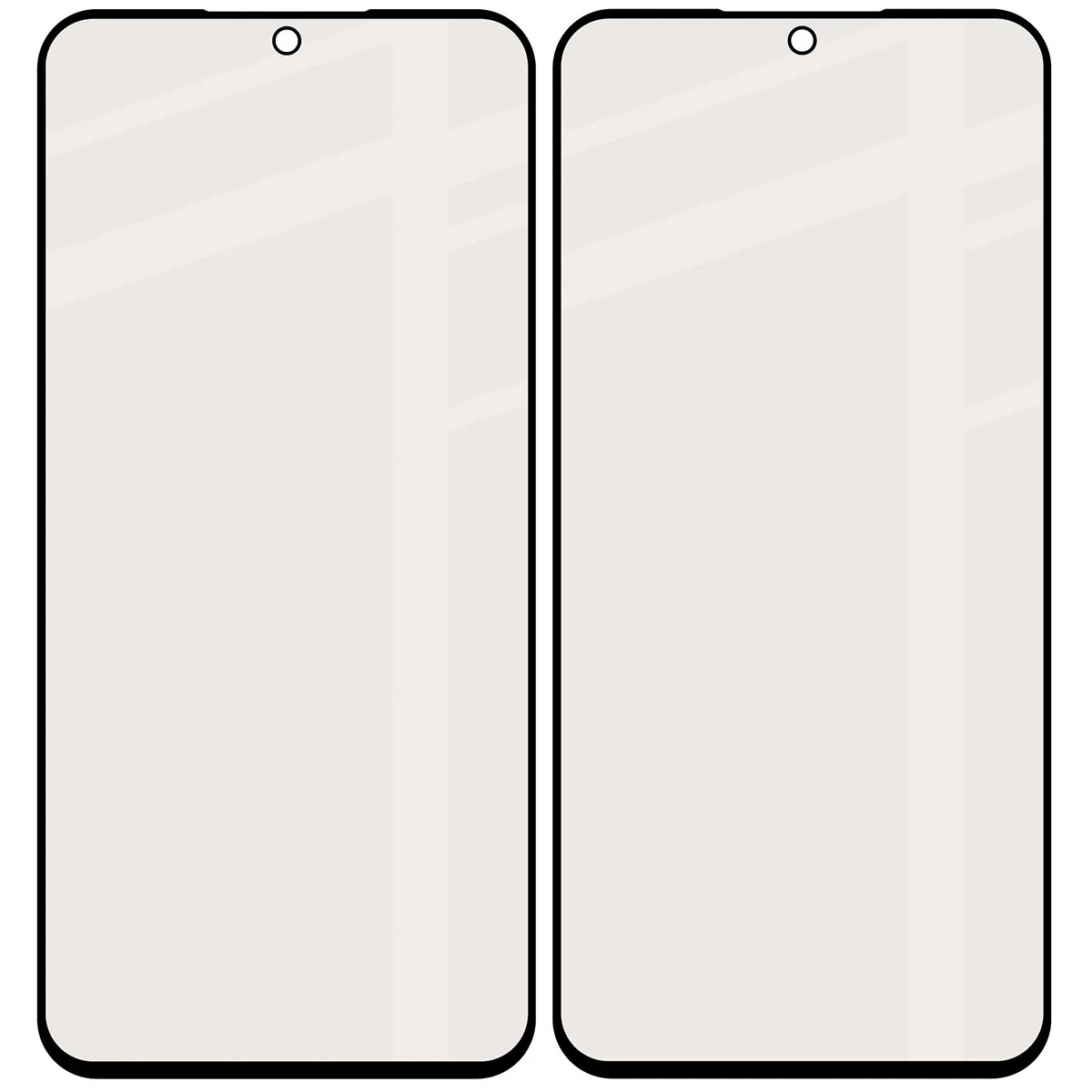 Ochranné sklo Bizon Glass Matte Duo Samsung Galaxy A57 5G, black frame [2 PACK]