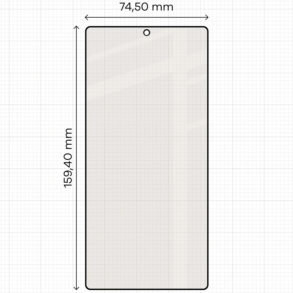 Ochranné sklo Bizon Glass Matte Duo Samsung Galaxy S25 Ultra, black frame [2 PACK]