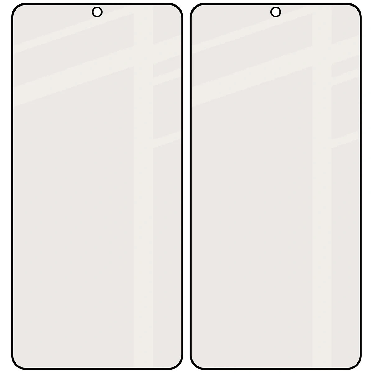 Ochranné sklo Bizon Glass Matte Duo Samsung Galaxy S26, black frame [2 PACK]
