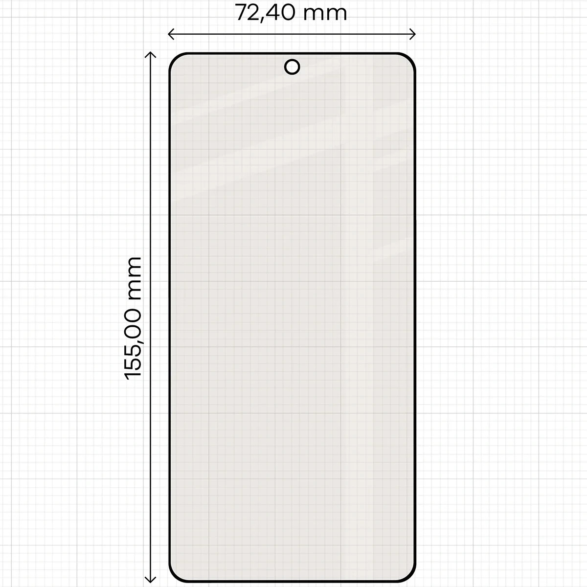 Ochranné sklo Bizon Glass Matte Duo Samsung Galaxy S26 Plus / S25 Edge, black frame [2 PACK]