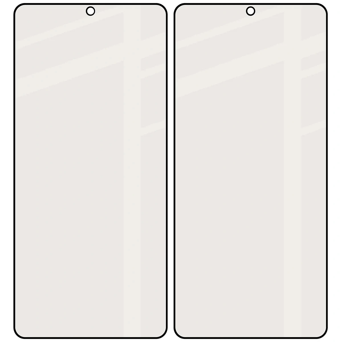 Ochranné sklo Bizon Glass Matte Duo Samsung Galaxy S26 Ultra, black frame [2 PACK]