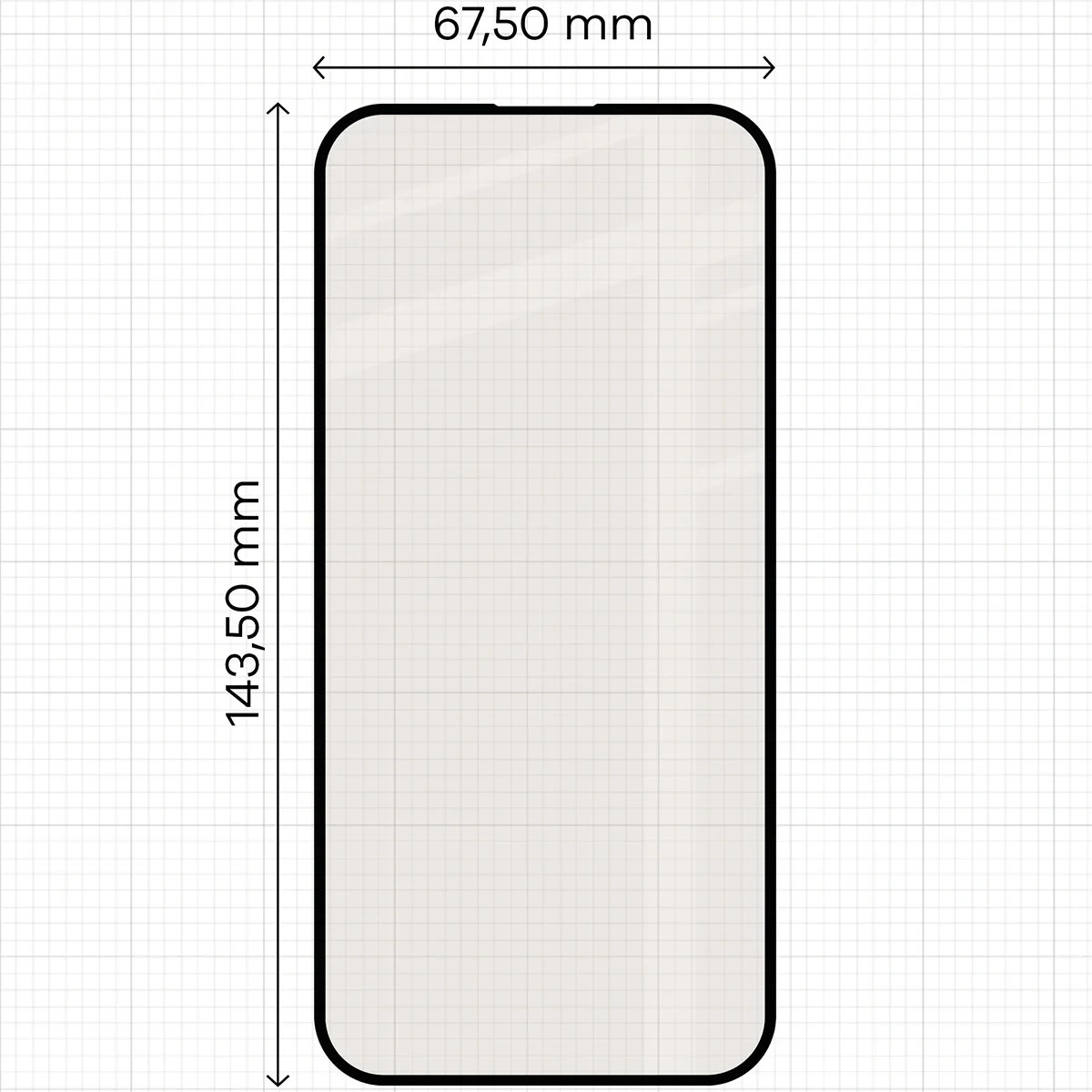 Ochranné sklo Bizon Glass Matte Duo Apple iPhone 15 Pro, black frame [2 PACK]