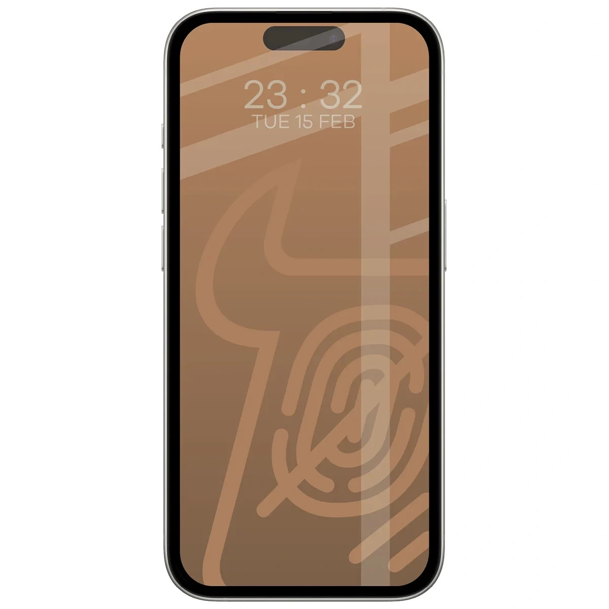 Ochranné sklo Bizon Glass Matte Duo Apple iPhone 15 Pro, black frame [2 PACK]