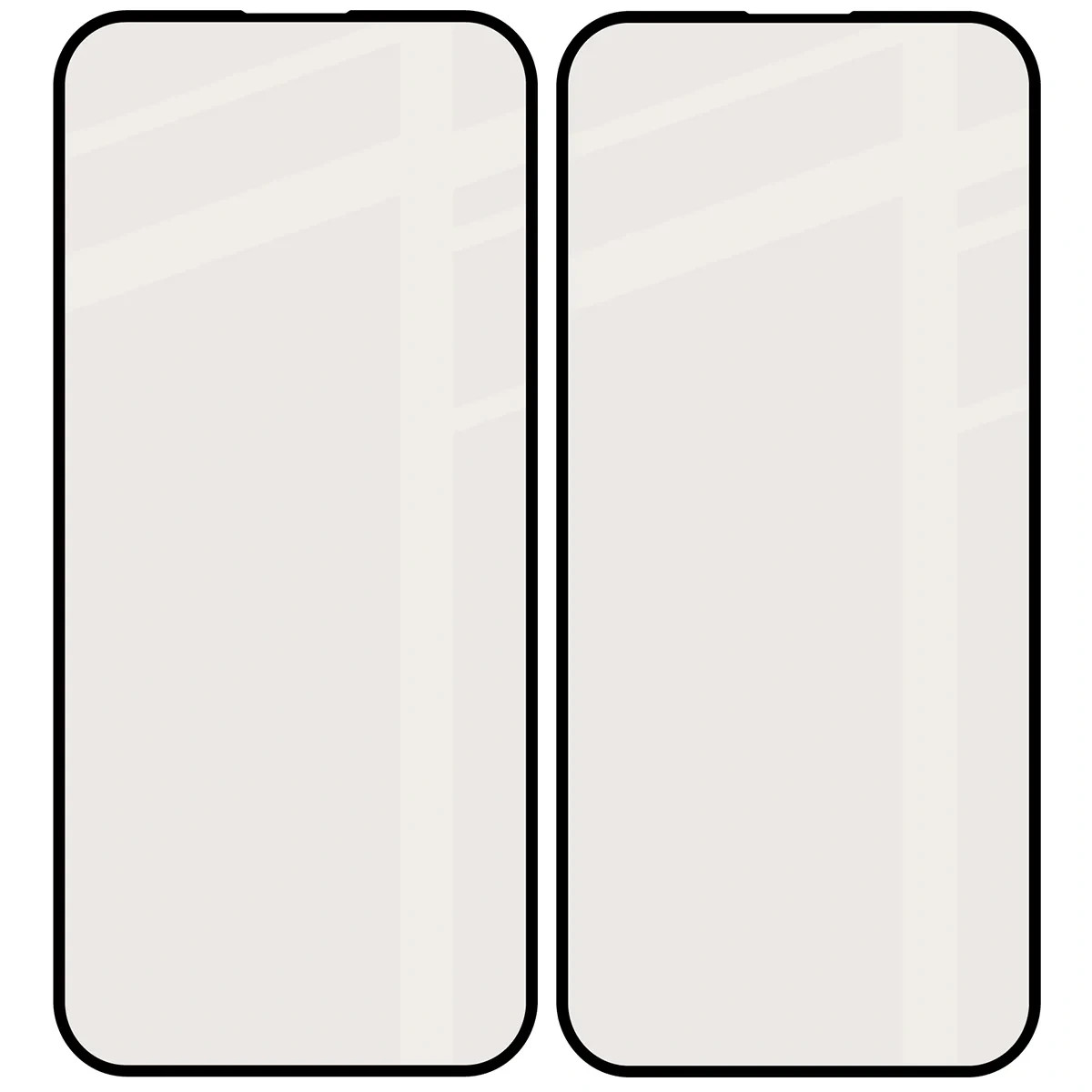 Ochranné sklo Bizon Glass Matte Duo Apple iPhone 15 Pro, black frame [2 PACK]