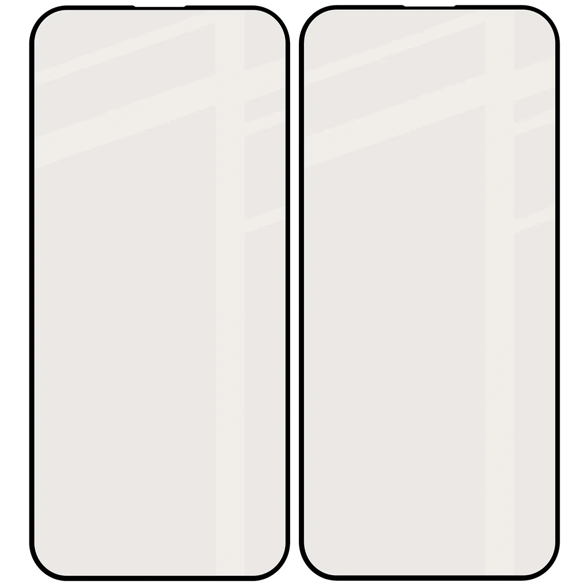 Ochranné sklo Bizon Glass Matte Duo Apple iPhone 16 Pro Max, black frame [2 PACK]