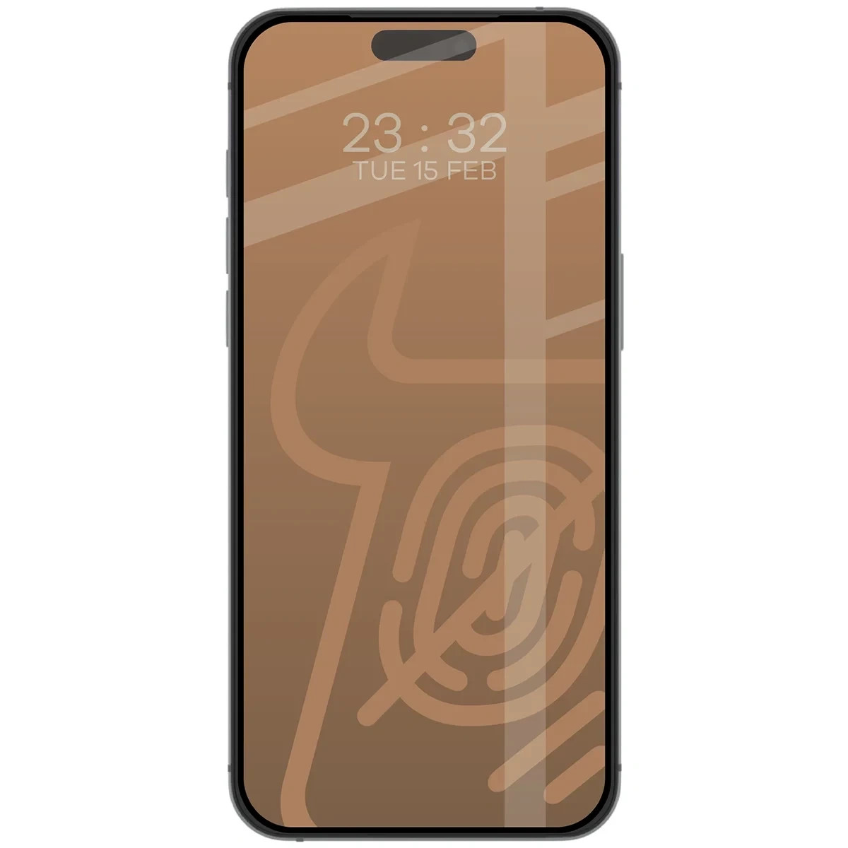 Ochranné sklo Bizon Glass Matte Duo Apple iPhone 17 Pro Max, black frame [2 PACK]