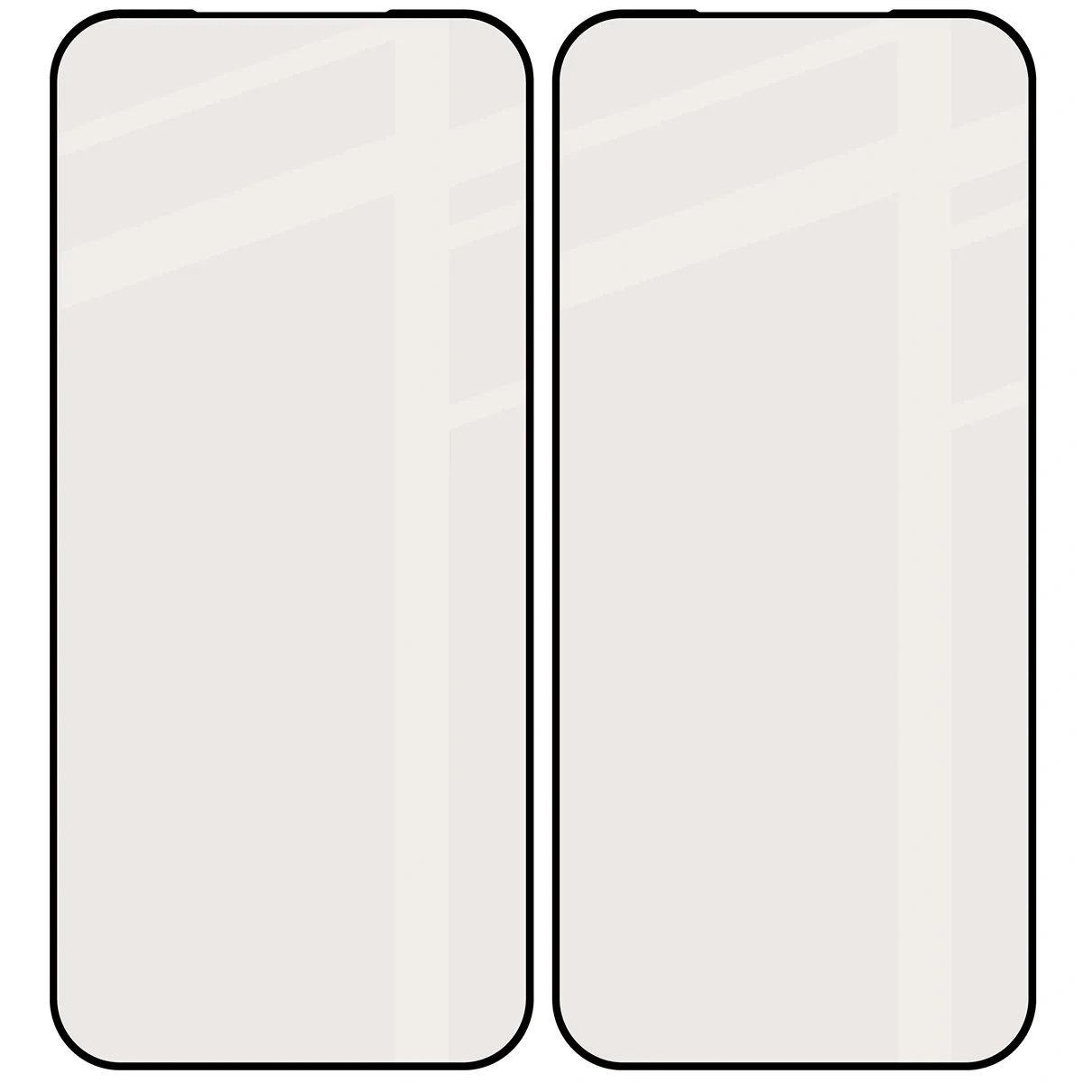 Ochranné sklo Bizon Glass Matte Duo Apple iPhone 17 Pro Max, black frame [2 PACK]