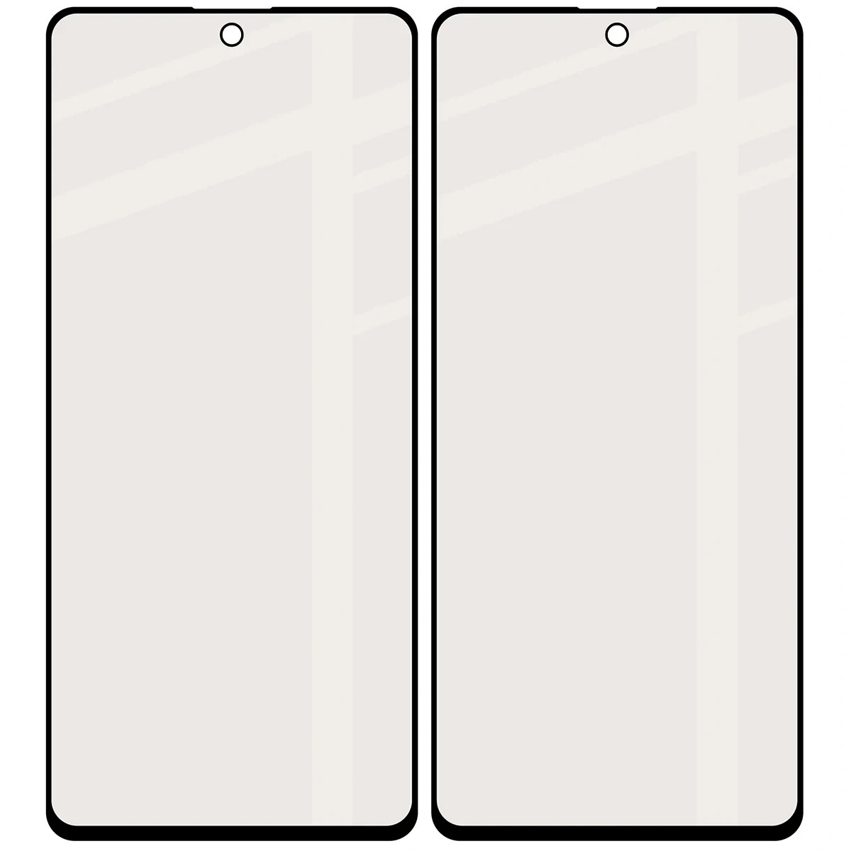 Ochranné sklo Bizon Glass Matte Duo Motorola Moto G86 5G / G86 Power 5G, black frame [2 PACK]