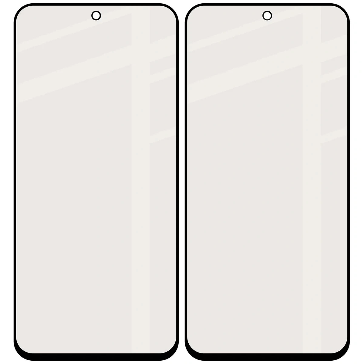 Ochranné sklo Bizon Glass Matte Duo Xiaomi Redmi 15 4G / 5G, black frame [2 PACK]