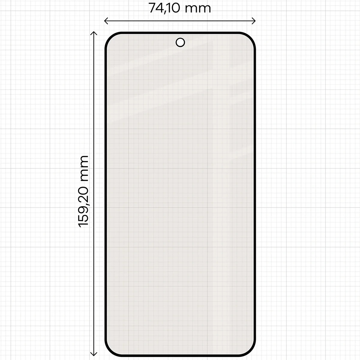 Ochranné sklo Bizon Glass Matte Duo Xiaomi Redmi Note 15 Pro 5G, black frame [2 PACK]
