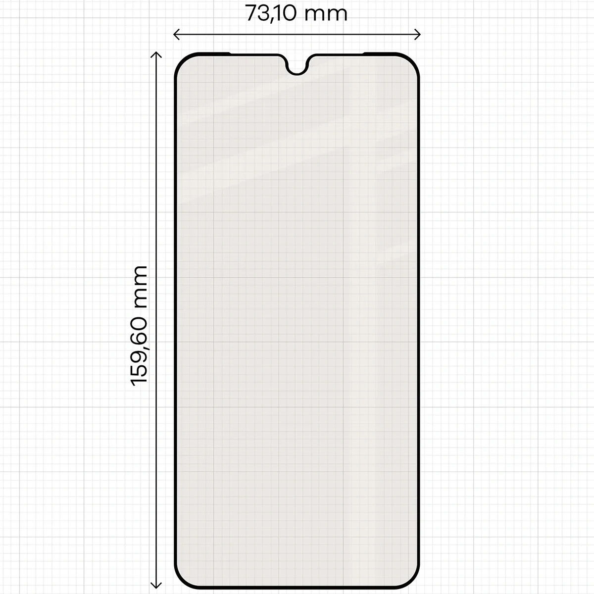 Ochranné sklo Bizon Glass Matte Samsung Galaxy A17 5G, black frame