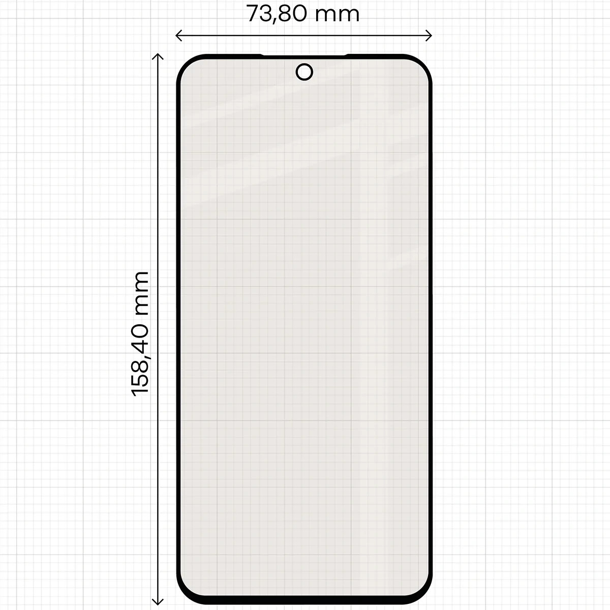 Ochranné sklo Bizon Glass Matte Samsung Galaxy A37 5G, black frame