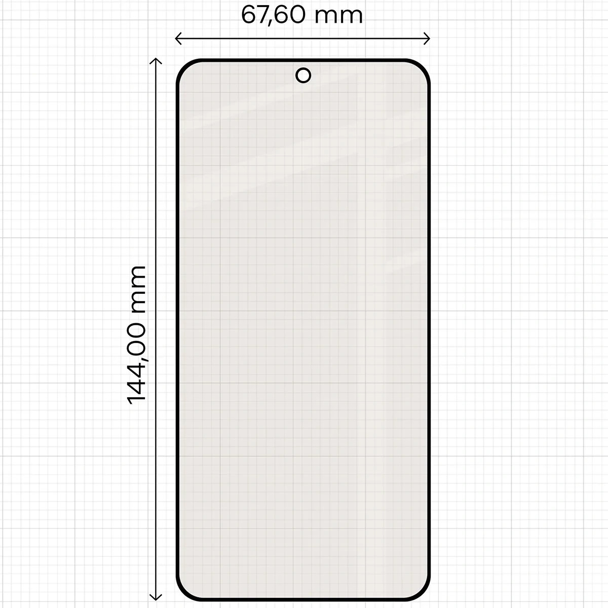 Ochranné sklo Bizon Glass Matte Samsung Galaxy S25, black frame