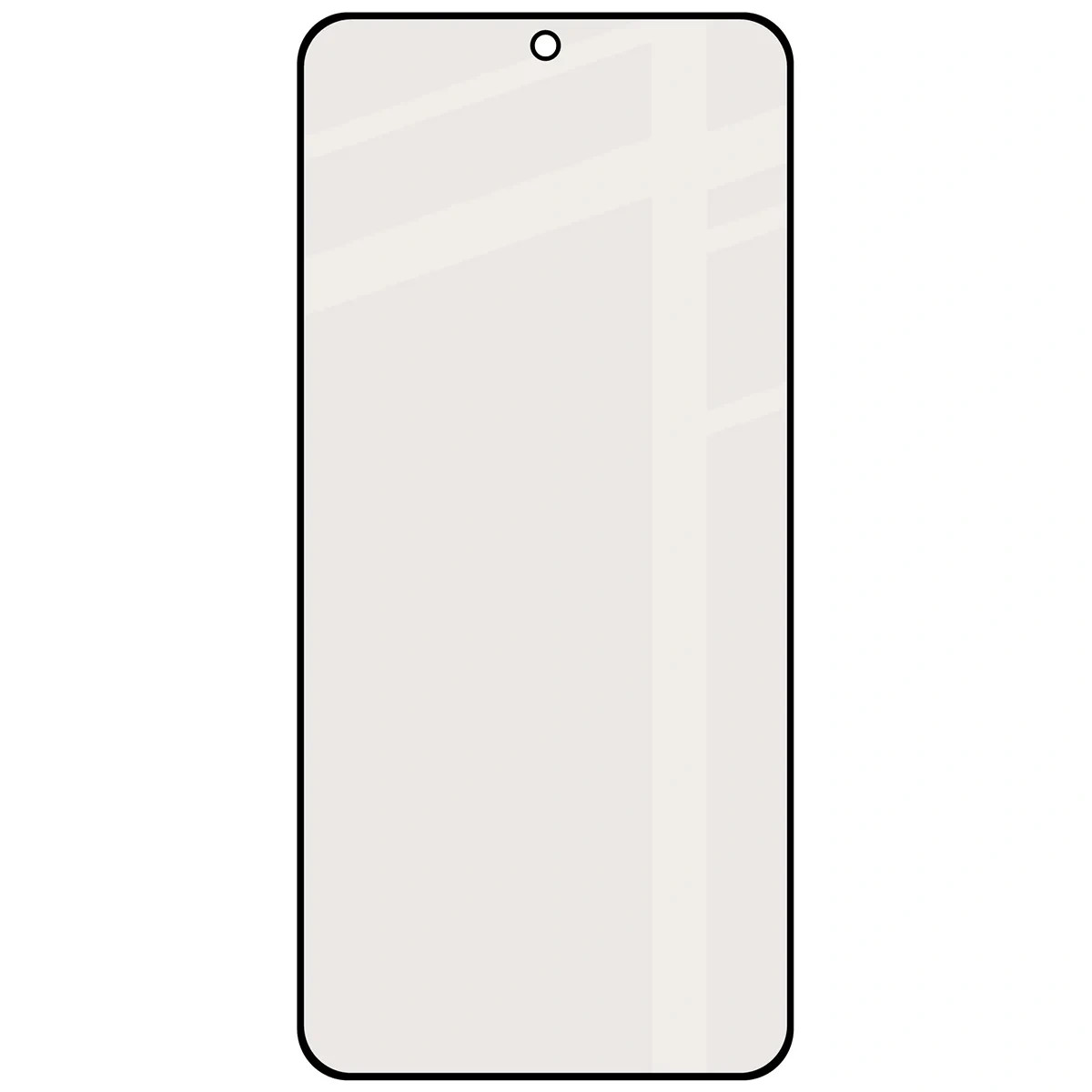Ochranné sklo Bizon Glass Matte Samsung Galaxy S25, black frame