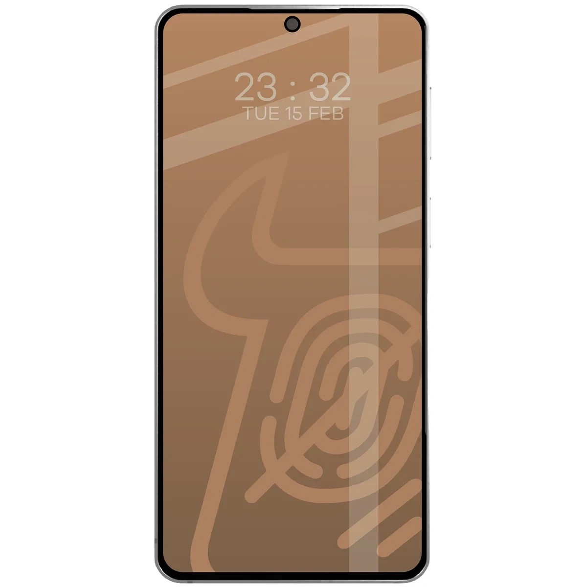 Ochranné sklo Bizon Glass Matte Samsung Galaxy S26, black frame