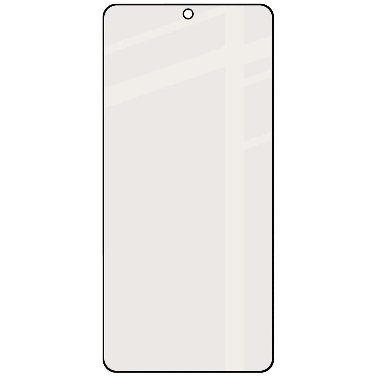 Ochranné sklo Bizon Glass Matte Samsung Galaxy S26 Plus / S25 Edge, black frame