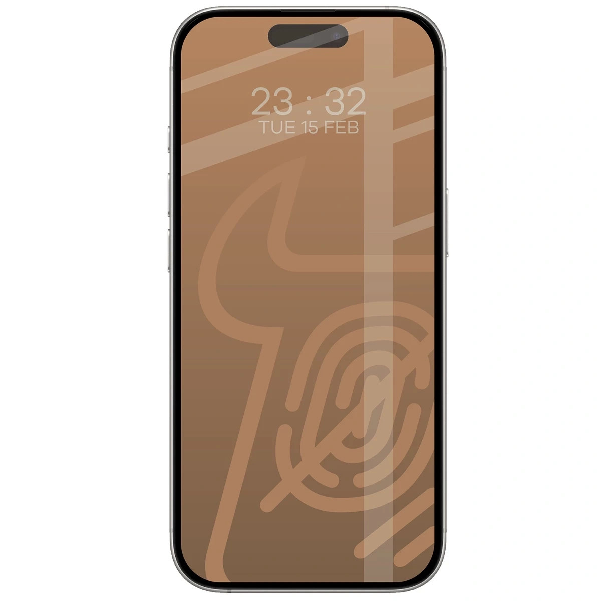 Ochranné sklo Bizon Glass Matte Apple iPhone 16 Pro / 17, black frame