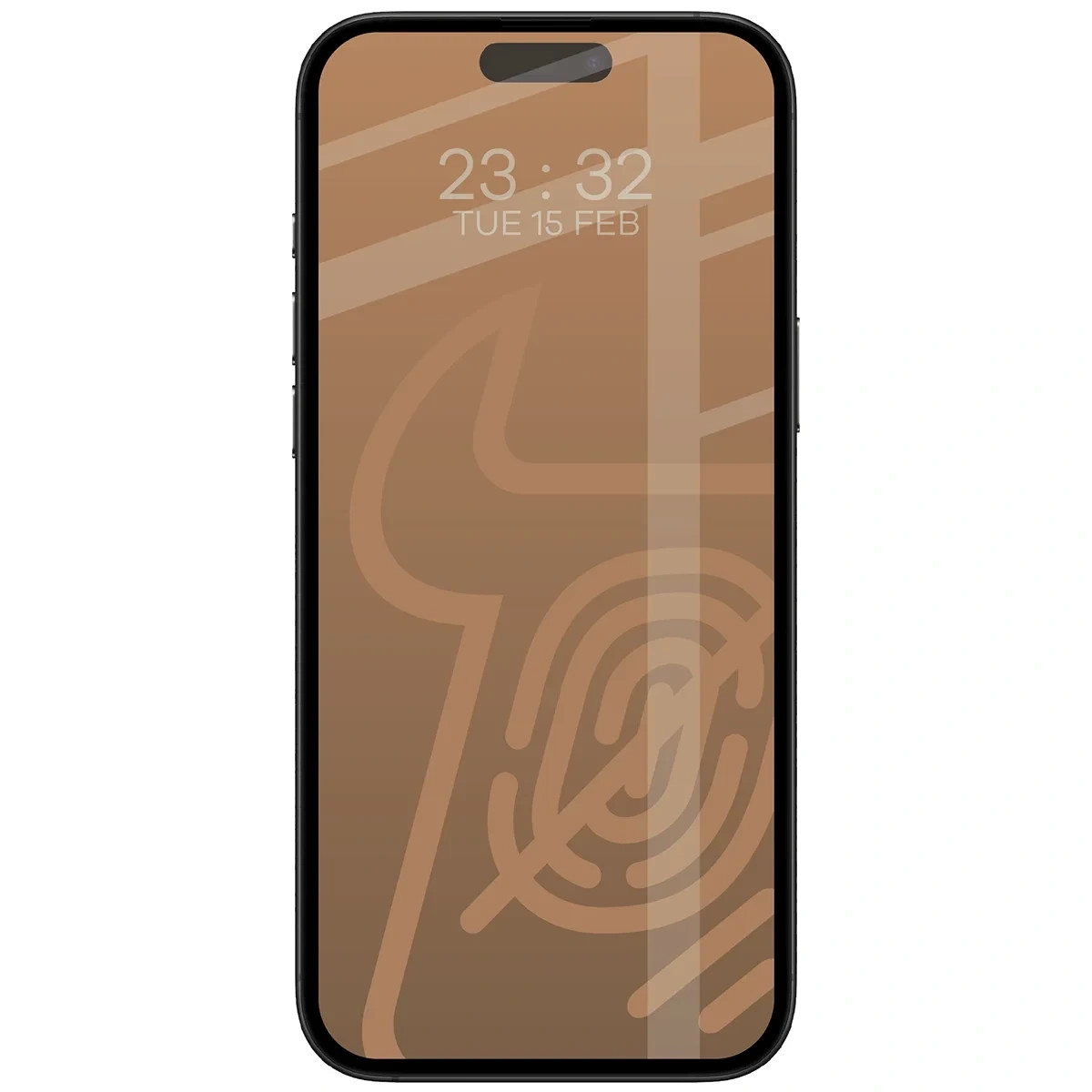 Ochranné sklo Bizon Glass Matte Apple iPhone 16 Pro Max, black frame