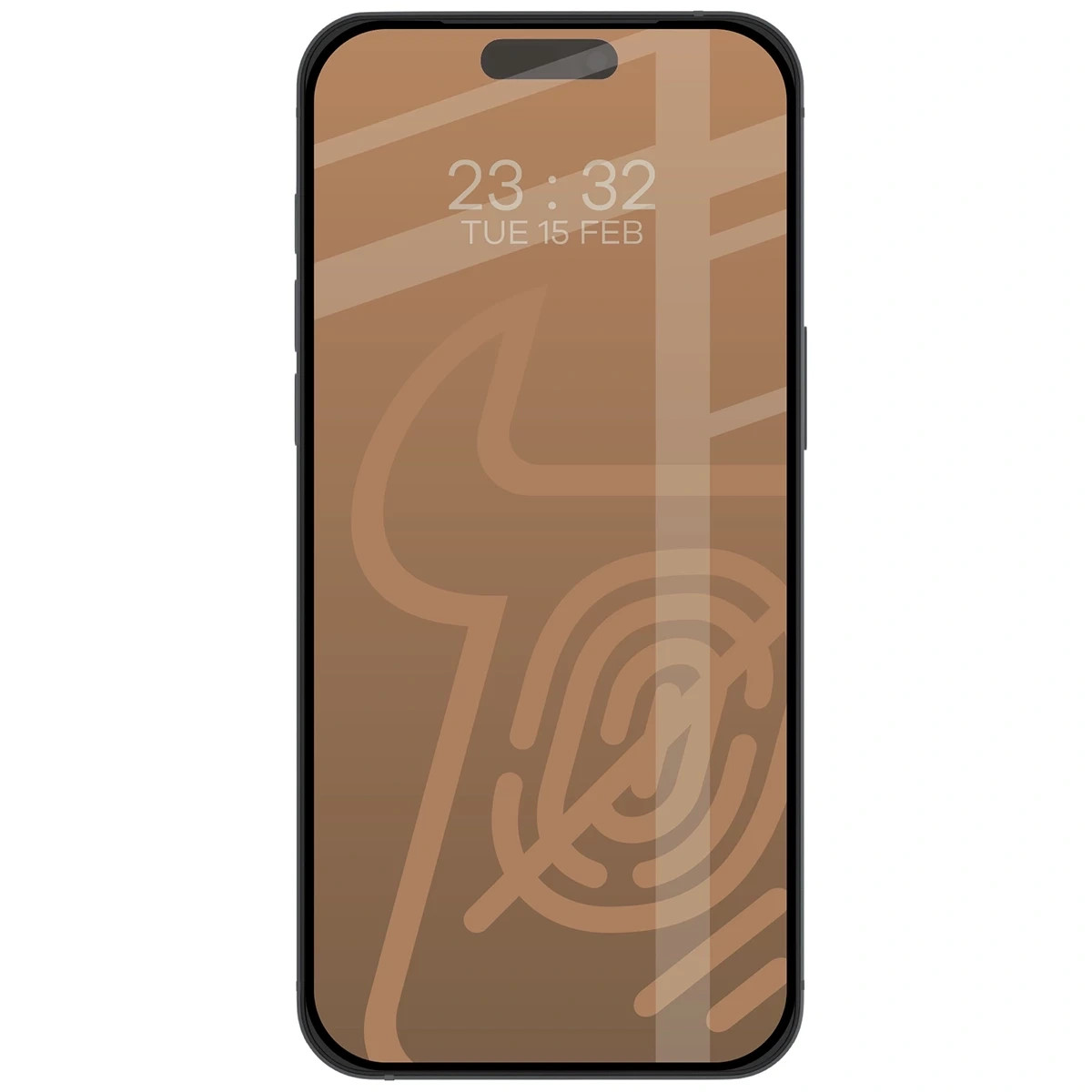 Ochranné sklo Bizon Glass Matte Apple iPhone 17 Pro, black frame