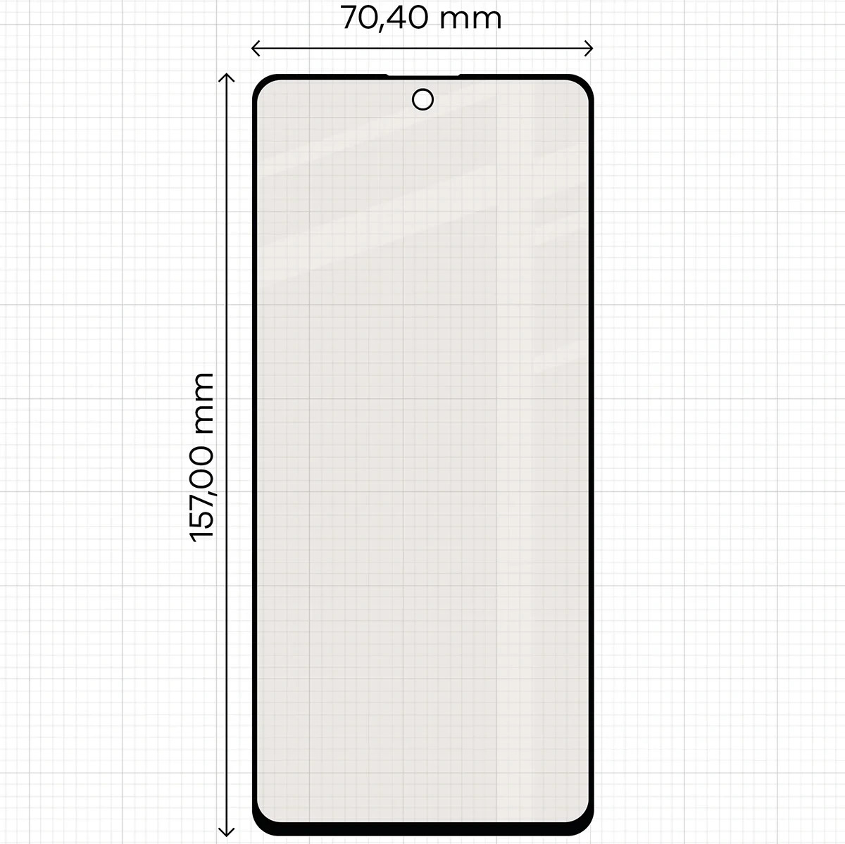 Ochranné sklo Bizon Glass Matte Motorola Moto G86 5G / G86 Power 5G, black frame