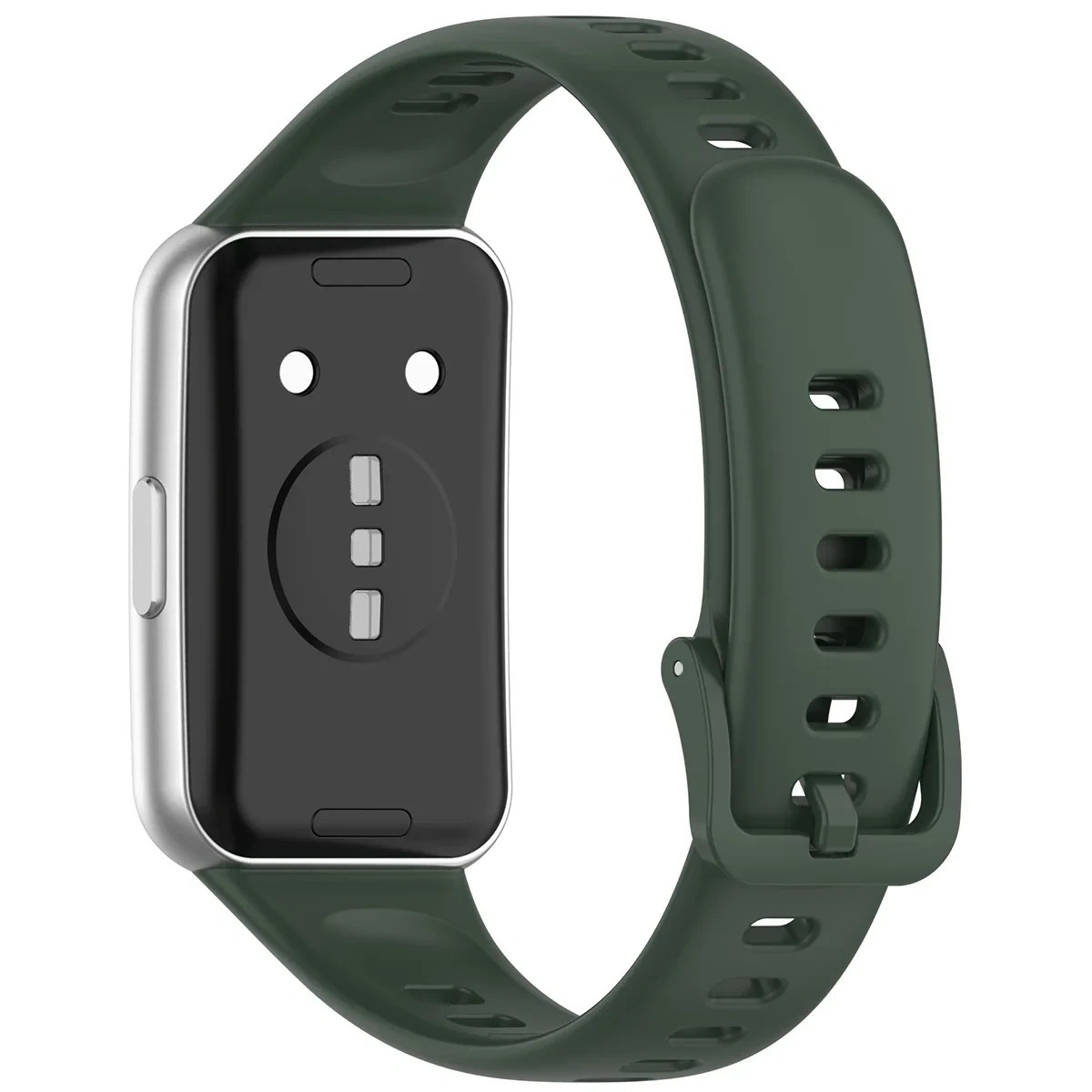 Kryt Bizon Strap Watch Silicone Huawei Band 11 / 11 Pro, dark green