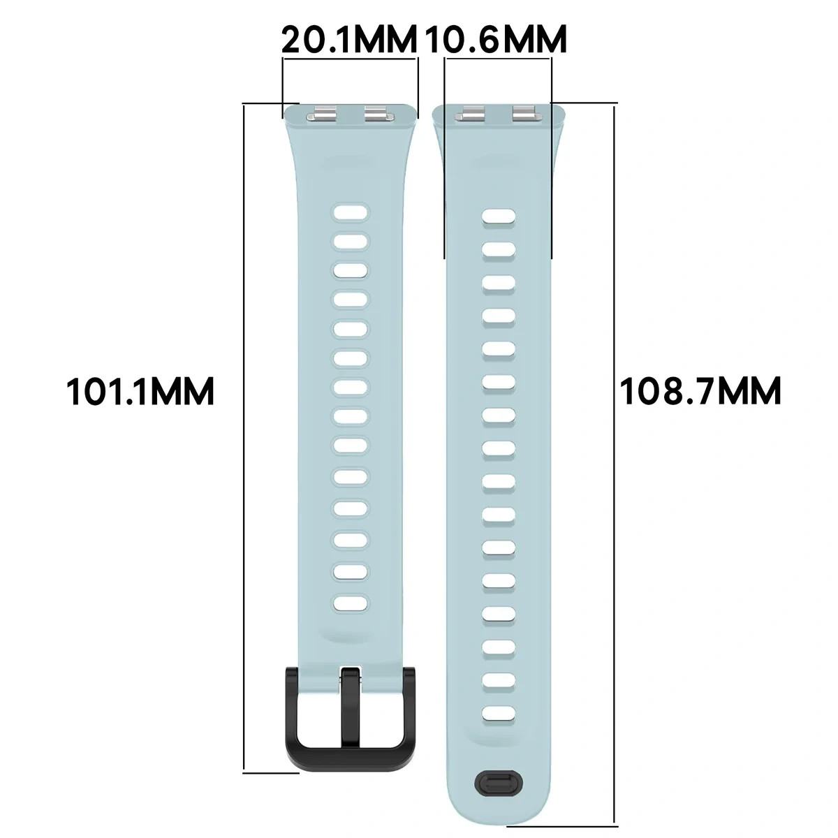 Kryt Bizon Strap Watch Silicone Huawei Band 11 / 11 Pro, blue