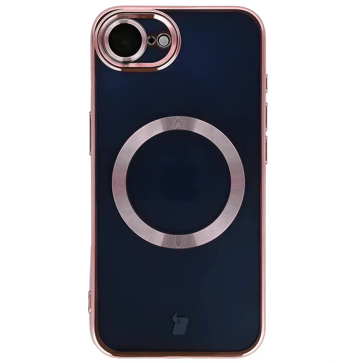 Kryt Bizon Case GuardO Magnetic Apple iPhone 17e / 16e, clear-pink