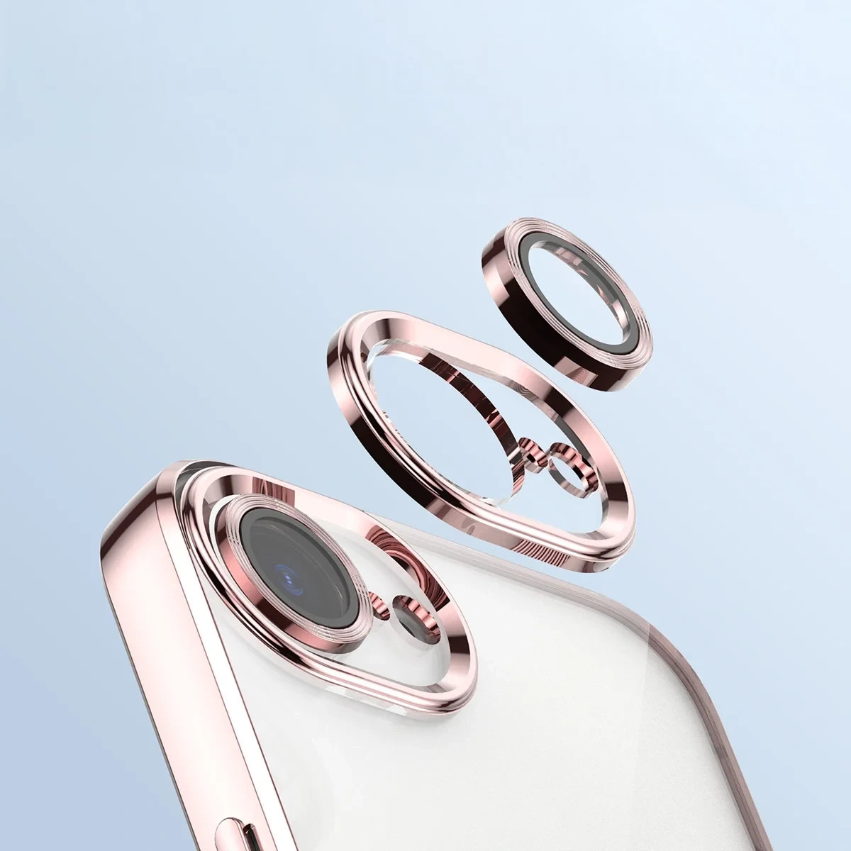Kryt Bizon Case GuardO Magnetic Apple iPhone 17e / 16e, clear-pink